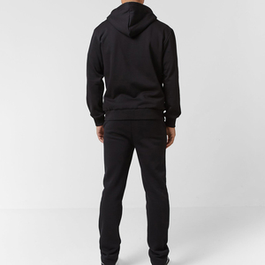 High Quality Breathable 100% Cotton Oversized Zip-Up Hoodie Jogger Two-Piece Sporty Embroidered Plain Men's <b>Sweat</b> Suit <b>Set</b> - Product Image 3