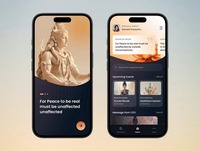 Application mobile de méditation et de prière moderne avec des séances audio guidées pour MAC, soulagement du stress et pratiques spirituelles quotidiennes