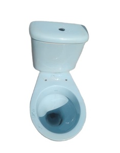 Armario de cerámica de dos piezas montado en la pared de doble descarga moderno Inodoro P-Trap para el hogar y los hoteles Diseño de inodoro WC - Product Image 1