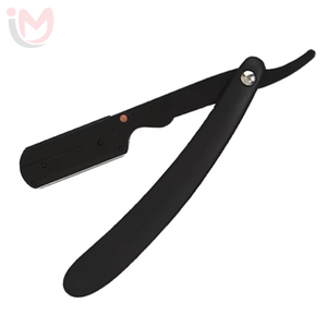 Navaja de Barbero de Doble Filo de Acero Inoxidable con Mango Plegable para Uso Corporal IMANS - Product Image 5