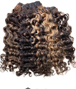 Paquetes de cabello rizado virgen sin procesar más vendidos, cabello humano con volumen completo para extensiones de cabello, disponible para la venta - Product Image 2
