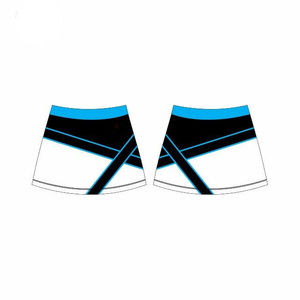 Conjunto de Uniformes de Porristas Rojo, Azul y Blanco, Top de Manga Larga, Falda con Logotipo Estampado en la Parte Delantera, Talla Adulto - Product Image 6