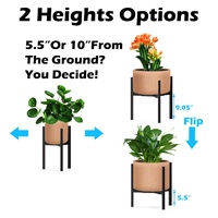 10 'à 16' support de plante de jardin en métal réglable 15 pouces multi grand support de fleur de Pot d'intérieur support de plante en or présentoirs en métal