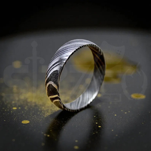 Hot Selling Handmade Damascus Steel <b>Ring</b> for Men Women Wedding Band Fashion Party <b>Ring</b> Custom Latest Design OEM Supplier - Product Image 4