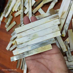 Componentes de mango de cuchillo artesanales de cuerno blanco sudafricano de primera calidad y empuñadura de cuchillo, a precio económico - Product Image 4