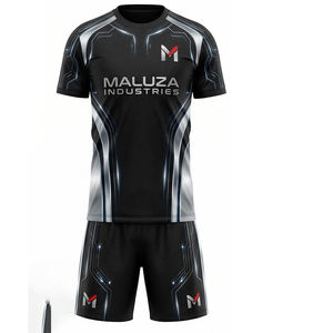 Ensemble de survêtement d'entraînement de football personnalisé, maillot et short de football, vêtements de sport respirants, MALUZA INDUSTRIES Pro - Product Image 2