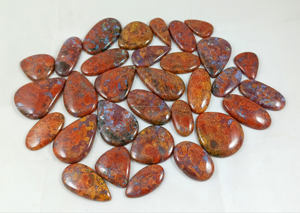 Radha Arts Agate Rouge Hongroise Naturelle Cabochon Faite à la Main pour la Fabrication de Bijoux Formes Assorties Lot en Gros - Product Image 6