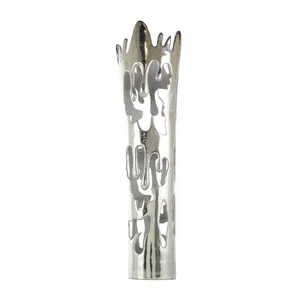 Vase décoratif haut de gamme en fer forgé fait main, design côtier écologique, pour fleurs artificielles ou fraîches, idéal pour les détaillants - Product Image 5