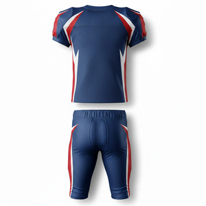 Uniforme de Fútbol Americano Sublimado Personalizado, Tela de Malla Transpirable, Logotipo del Equipo y Número Personalizados, Equipo de Juego Resistente - Product Image 3