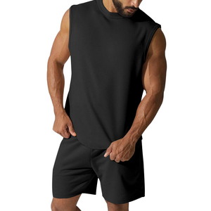 Men’s Shirt <b>Sets</b> Outdoor Casual Sports Style Loose Comfortable Summer Sleeveless Fashionable Shorts <b>Sets</b> - Product Image 2