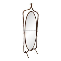 Grand miroir en fer de qualité ronde et de nombreuses formes Horloge murale en métal pour une utilisation temporelle et une décoration murale disponible à un prix abordable