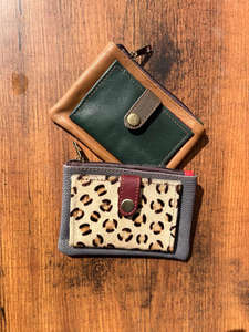 ใหม่จริงทําด้วยมือรีไซเคิลหนังเปลี่ยนเหรียญกระเป๋าผู้ถือบัตรเครดิตกรณีตะวันตกสไตล์หลายกระเป๋าเงินเหรียญขนาดเล็กสําหรับผู้หญิง - Product Image 5