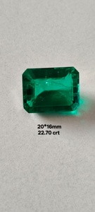 Piedras preciosas sueltas de esmeralda verde pulida con corte octogonal de diseñador para la fabricación de joyería de lujo, anillos, pendientes, colgantes, etc. - Product Image 5