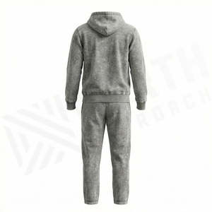 Conjunto de Ropa Deportiva para Hombre Otoño Invierno, Transpirable, de Secado Rápido, con Estampado, Pantalones Deportivos, Sudadera con Capucha, Talla Grande, Forro Polar - Product Image 2