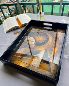 Plateau en bois imprimé UV, durable, avec impression à l'encre, pour usage commercial intensif, idéal pour la vente en gros et comme plateau de service - Product Image 5