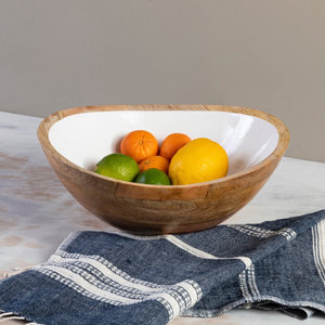 Coupelles de service en bois écologiques avec revêtement émaillé brillant pastel, de luxe, jaune soleil, olive et menthe, pour fêtes - Product Image 5