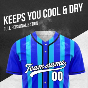 Maillot de baseball personnalisé sublimé pour hommes et femmes, respirant, anti-humidité, séchage rapide, polyester, uniforme boutonné, service OEM pour équipes - Product Image 2