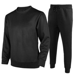 Ensemble de survêtement pour homme 2 pièces, ensemble décontracté pour le jogging, sweat-shirt et pantalon de survêtement à manches longues, 100% coton - Product Image 1