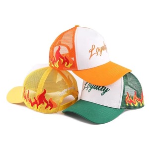 Casquette de camionneur décontractée en toile pour l'extérieur, personnalisable, en tissu maillé respirant, à 5 panneaux, avec fermeture snapback - Product Image 2