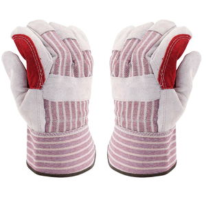 ถุงมือสำหรับงานหนักที่มีข้อมือนิรภัยและนิ้วโป้งปีกสำหรับทำสวนหรือจัดสวนถุงมือหนังคุณภาพสูงจากปากีสถาน - Product Image 2