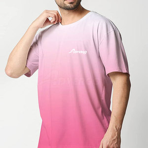 เสื้อยืดโอเวอร์ไซส์ผู้ชาย ผ้าฝ้าย 100% ขายส่งราคาถูก บริการ OEM สั่งทำพิเศษ พิมพ์ลายได้ ทรงหลวม - Product Image 2