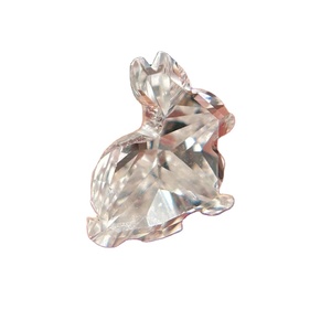 แหวนเพชรโมอิสเพชรแบบแฟนซีตัดรูปกระต่ายตัว D มีความคมชัดสูงเหมาะสำหรับใช้ทำแหวนเพชรของขวัญเครื่องประดับตามสั่งสำหรับเธอ - Product Image 2