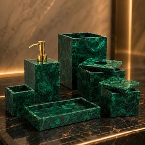 Resin Modern Bathroom Set Easy to Clean Customized Design Top Selling Product for Best Quality - Product Image 3