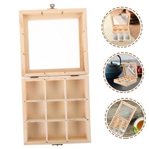 กล่องใส่เครื่องประดับ Glorex ทำจากไม้สนธรรมชาติ สำหรับเก็บแหวน ต่างหู และเครื่องประดับอื่นๆ - Product Image 4