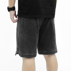 Hot Selling Acid Washed Denim <b>Shorts</b> Men's Patchwork and Bright Stitching to Make <b>Old</b> Loose Straight Wide-leg <b>Shorts</b> - Product Image 5