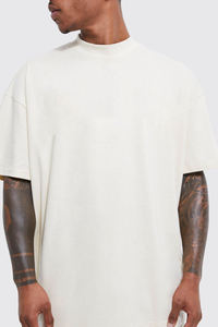 Camiseta de Hombre de Algodón 100% Tejido, Transpirable, Ecológica, de Secado Rápido, Color Blanco Sólido, Tallas Grandes, Estilo Urbano, Personalizable - Product Image 2