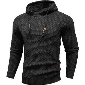 Sudadera con Capucha de Punto Térmico con Mangas Raglán, Tejido Grueso, para Otoño e Invierno, Transpirable - Product Image 4