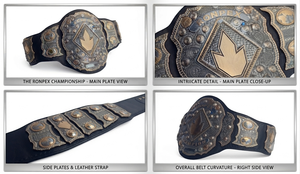 Cinturones de Lucha Libre con Diseño Personalizado 2026-27, Sialkot Pakistán, Placas de Zinc de 4mm, Correa de Cuero, Campeón Mundial Ronpex International - Product Image 4