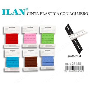 Nastro Elastico Ilan con Occhielli 20mm x 2m Multicolore per Uso in Abbigliamento - Product Image 3