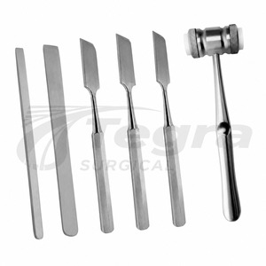 Premium Quality 6-Piece Veterinary Osteotome Set German Grade Stainless Steel Orthopedic Surgical Instrument Kit CE ISO Approved - Product Image 1