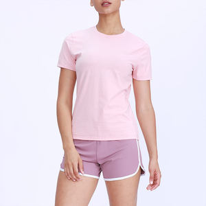 Camiseta de Yoga Holgada con Cuello en V para Mujer, Talla Grande, Ligera, Transpirable, de Spandex, Deportiva, para Pilates, a la Moda, para Primavera - Product Image 2