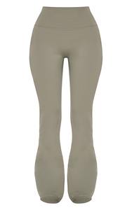 กางเกงเลกกิ้งออกกำลังกายผู้หญิงสั่งทำขายส่ง เอวสูง ผ้าถักไร้รอยต่อ ระบายอากาศได้ดี ทรงขาบาน มีเชือกผูกเอว - Product Image 4