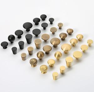 Sunflower Shape Brass Drawer <b>Knob</b> For Home Decor Cabinet <b>Door</b> Furniture Hardware <b>Decorative</b> Vintage Style - Product Image 3