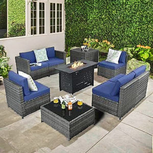 Sofisticado juego de muebles de mimbre de primera calidad para una vida moderna y elegante al aire libre para Patio Hotel o sala de estar - Product Image 1