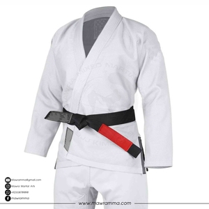 ชุดยิวยิตสูแบบมีโลโก้สั่งทำขายส่ง ผ้าเพิร์ลวีฟ 100% คอตตอน สำหรับบราซิลเลี่ยนยิวยิตสู ชุดกิโมโนสำหรับฝึกซ้อมและแข่งขันระดับมืออาชีพ - Product Image 2