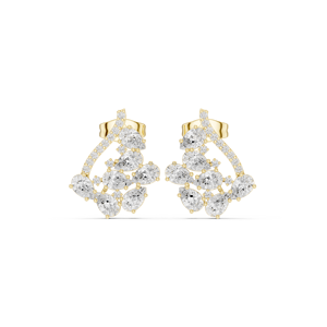 Bijouterie Or Bling AAA + CZ Hypoallergénique Levier Retour Boucles d'oreilles pour enfants Filles - Product Image 5