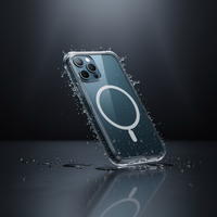 Étui transparent en TPU+PC pour 16 Plus avec charge sans fil, protection durable sans jaunissement