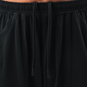 Pantalon de survêtement noir pour homme, coupe droite, léger, pour la détente et l'entraînement, taille élastique, OEM, personnalisation, approvisionnement en gros - Product Image 6