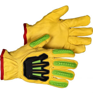 Guantes de Trabajo Mecánicos Tácticos, Guantes de Seguridad con Palma de Cuero Sintético, para Construcción, Montaje, Manipulación de Herramientas, Protección Duradera para las Manos - Product Image 6