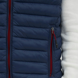 Chaleco Acolchado Ligero Informal para Hombre con Capucha, Diseño Ajustado, Chaqueta Cálida y Transpirable para Otoño con Bolsillos Laterales - Product Image 4