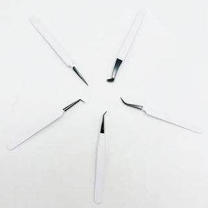 Pinzas para Extensión de Pestañas Kaamir Instruments Expert, Precio al por Mayor, Alta Precisión, Acero Inoxidable, Antimagnéticas, Punta Suave para Cejas - Product Image 5