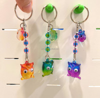 Llaveros de Acrílico con Diseño de Búho Pequeño, Impresión UV 3D, Duraderos, Recuerdos, Regalos