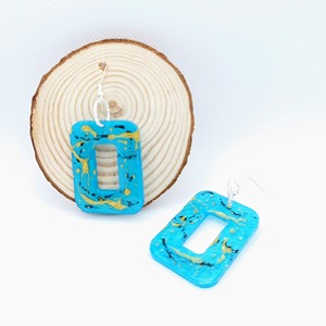 Pendientes de Resina de Diseño Cultural Tradicional, Pendientes de Resina de Color Sólido, Venta al por Mayor Directa de Fábrica - Product Image 2