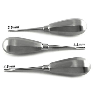 Elevadores Dentales de Raíz 2.5mm 3.5mm 4.5mm de Acero Inoxidable, Juego de Instrumentos Quirúrgicos Manuales con Empuñadura Acolchada de Lujo, Set Lindo Levien 3 Piezas - Product Image 5