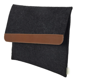 Funda para Portátil de Fieltro Gris Carbón de 17 Pulgadas - Funda Protectora Delgada y Elegante para MacBook / Dell / HP (Dimensiones Exteriores: 17.9" X 12.5") - Product Image 5