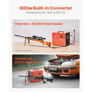 Compressore d'aria portatile per PCP 4500PSI/30Mpa con convertitore integrato e sistema di raffreddamento a ventola DC12V/AC120V - Compressori d'aria M - Product Image 1